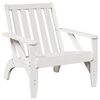 vidaXL Adirondack-Gartenstuhl Wei&szlig; 75x77x77 cm Massivholz Kiefer