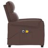 vidaXL Massagesessel mit Aufstehhilfe Braun Kunstleder