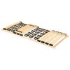 vidaXL Lattenrost mit 38 Latten Verstellbares Kopfteil 90x200 cm