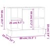 vidaXL Badschrank Sonoma-Eiche 80x33x60 cm Holzwerkstoff