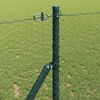 vidaXL Zaunpfosten Grau 50 x 1,2 m (25 mm Maschen) Stahl und PVC