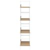 vidaXL B&uuml;cherregal 4 Regalb&ouml;den Eiche 60&times;27,6&times;124,5 cm Holzwerkstoff