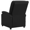 vidaXL Relaxsessel Schwarz Echtleder