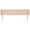 vidaXL Kopfteil mit Ohren Cappuccino-Braun 163x16x78/88 cm Kunstleder