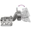 vidaXL Scharnier 2 pcs Nickel 85 x 52,5 x 9,5 mm Eisen