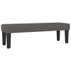 vidaXL Boxspringbett mit Matratze Grau 160x200 cm Kunstleder