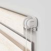 vidaXL Doppelrollo Marmorbeige 90x200 cm Stoffbreite 85,9 cm Polyester