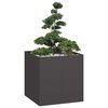 vidaXL Pflanzk&uuml;bel Schwarz 80x80x80 cm Stahl