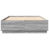 vidaXL Bettgestell Grau Sonoma 140x200 cm Holzwerkstoff