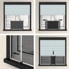 vidaXL Teleskop-Fliegengitter f&uuml;r Fenster Wei&szlig; (100-193)x75 cm