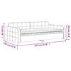 vidaXL Tagesbett mit Matratze Hellgrau 100x200 cm Samt
