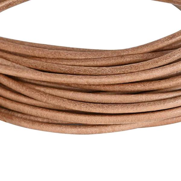 vidaXL Leder Schnur Braun &Oslash;3 mm x 10 m Leder