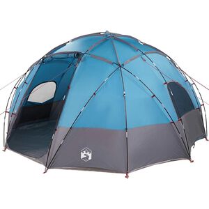 vidaXL Kuppelzelt mit Dach mit Speicher Blau 475 x 475 x 235 cm Taft