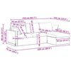 vidaXL Sofa Dunkelgr&uuml;n 198 x 134 x 80 cm Samt