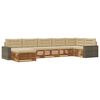 vidaXL Outdoor-Sofagarnitur 7 stk. Natur und Beige