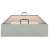 vidaXL Ottoman-Bett ohne Matratze Hellgrau 80x200 cm Samt