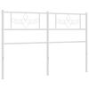 vidaXL Kopfteil Metall Wei&szlig; 150 cm