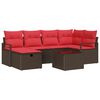 vidaXL Gartensofa-set 6 stk. Poly-Rattan