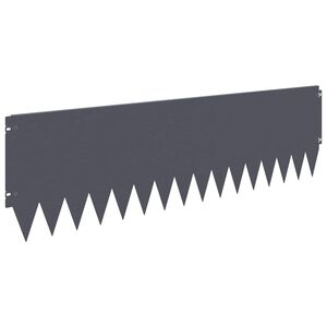 vidaXL Raseneinfassung 20 pcs 103 x 30 cm Stahl Anthrazit
