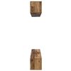 vidaXL TV-Schrankset Wandmontiert 6 pcs Altholz Holzwerkstoff