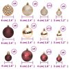vidaXL Weihnachtskugeln 100 Stk. Champagner und Braun 3 / 4 / 6 cm