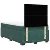 vidaXL Boxspringbett mit Matratze Dunkelgr&uuml;n 120x200 cm Samt