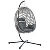 vidaXL H&auml;ngendes Ei-Stuhl Anthrazit und Grau 104 x 100 x 191 cm