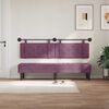 vidaXL H&auml;ngevorderseite Wandmontiert Lila 190 x 55 x 5 cm Samt