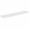 vidaXL Schweberegale 4 Stk. Hochglanz-Wei&szlig; 120x23,5x3,8 cm MDF