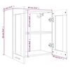 vidaXL H&auml;ngeschrank Lyon Glas Grau Sonoma 60x31x60 cm Holzwerkstoff