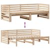 vidaXL Tagesbett mit Schubladen 90x200 cm Massivholz Kiefer