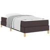 vidaXL Boxspringbett mit Matratze Dunkelbraun 80 x 200 cm Stoff