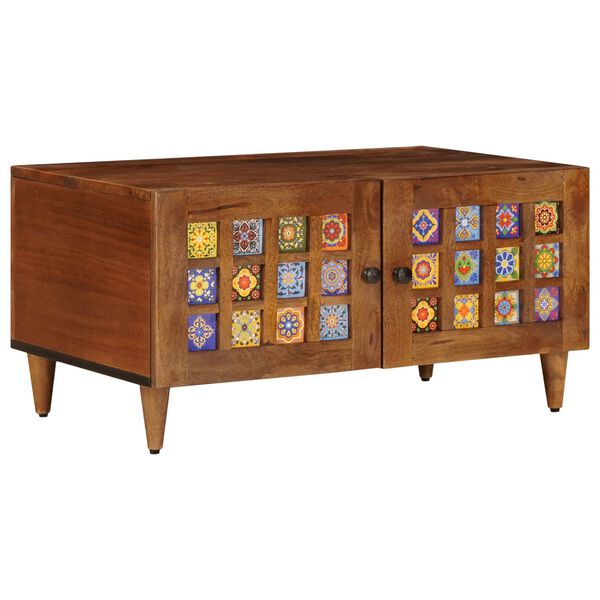 vidaXL Couchtisch Braun 80 x 50 x 40 cm Massivholz Mango