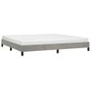 vidaXL Bettgestell ohne Matratze Hellgrau 200x200 cm Samt