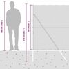 vidaXL Zaunpfosten Silber 50 x 1,6 m (13 mm Maschen) Stahl