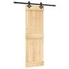 vidaXL Schiebet&uuml;r 70 x 210 cm Massivkiefer (Unbehandelt)