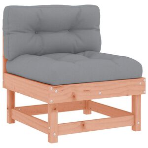 vidaXL Mittelsofa mit Kissen Massivholz Douglasie