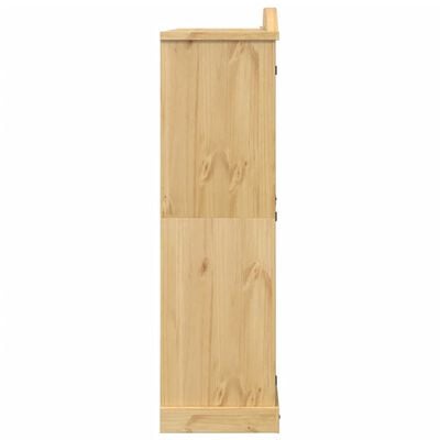 vidaXL Kleiderschrank Corona 151,5x52x186 cm Massivholz Kiefer