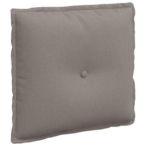 vidaXL R&uuml;ckenkissen Taupe 50 x 19 x 45 cm Stoff