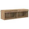 vidaXL TV Wand Einheiten mit LED 5 pcs Artisan-Eiche Holzwerkstoff