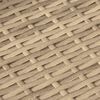 vidaXL 7-tlg. Garten-Essgruppe mit Kissen Beige Poly Rattan
