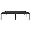 vidaXL Bettgestell Metall Schwarz 135x190 cm