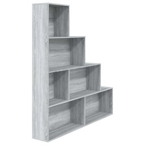 vidaXL B&uuml;cherregal Grau Sonoma 155x24x160 cm