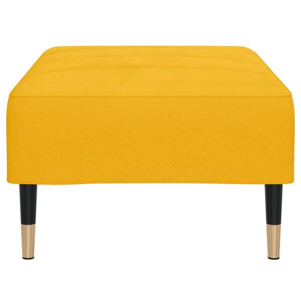 vidaXL Fu&szlig;hocker Gelb 78x56x32 cm Samt