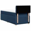vidaXL Boxspringbett mit Matratze Blau 100x200 cm Stoff
