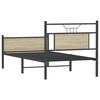 vidaXL Bettgestell ohne Matratze Sonoma-Eiche 90x200 cm Holzwerkstoff