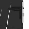 vidaXL Gartentor Schwarz 85 x 125 cm Pulverbeschichteter Stahl
