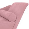 vidaXL Chaiselongue mit Kissen Rosa Samt