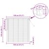 vidaXL Venetianer Jalousie Verstellbar Schwarz 150 x 130 cm PVC