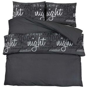 vidaXL Bettw&auml;sche-Set Schwarz und Wei&szlig; 155x220 cm Baumwolle